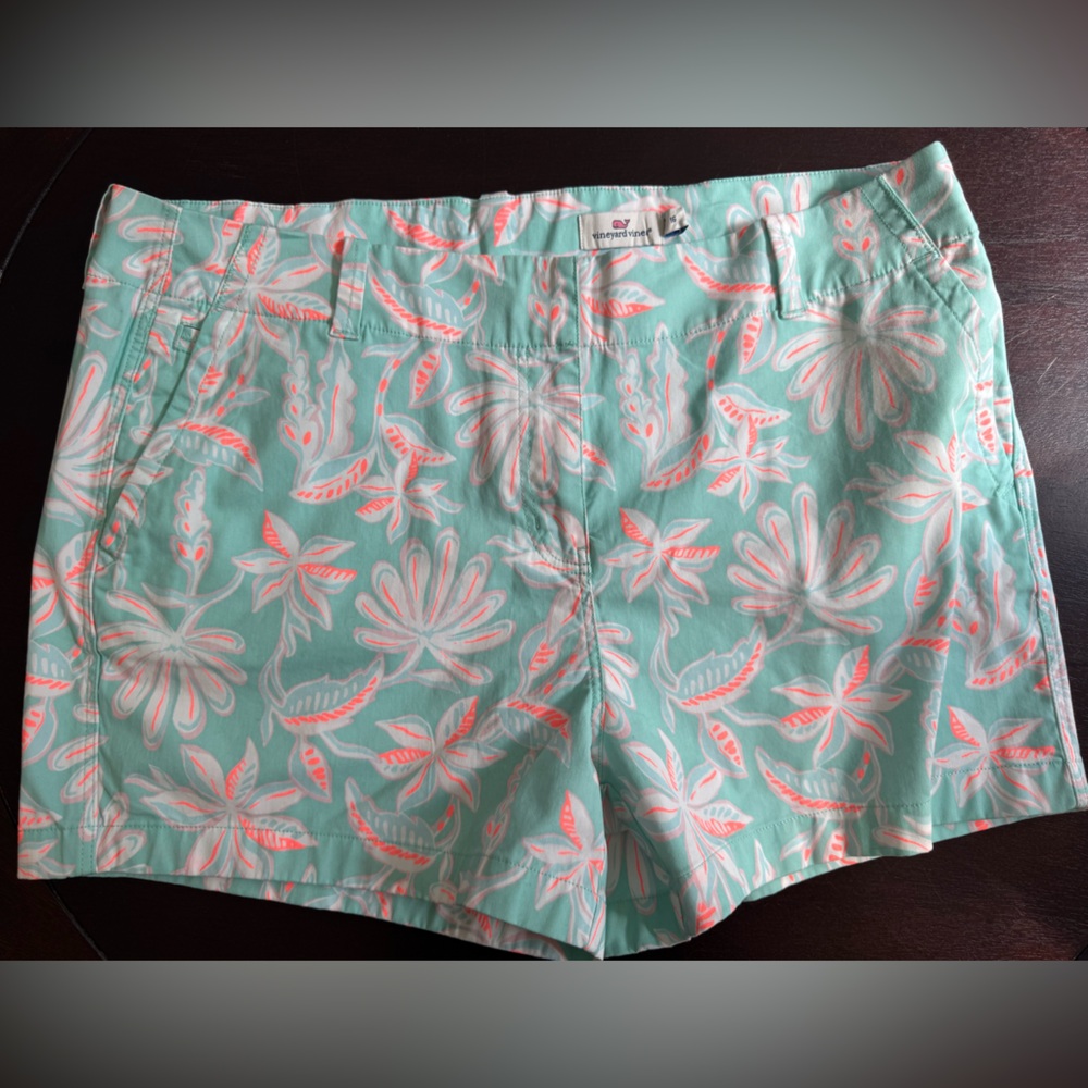 Print Everyday Shorts In Teal Multi